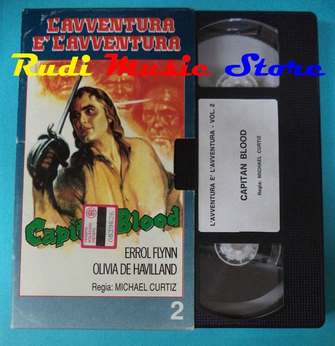Vhs film capitan blood - capitan, errol