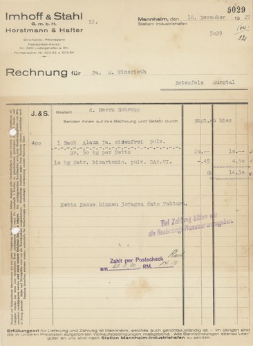 Rechnung imhoff stahl gmbh - imhoff,
