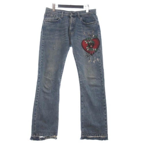 Jeans gucci blu denim - blu,