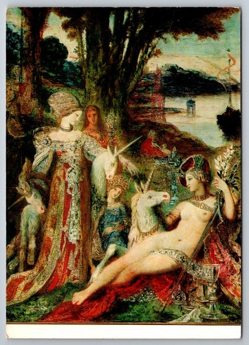 Cartolina gustave moreau les - gustave,
