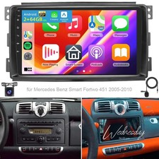 9" Android 15 per Smart Fortwo