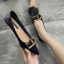 Decolte scarpe donna nero oro