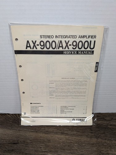 Yamaha 900 900u - ax-900, ax-900u