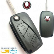 GUSCIO COVER CHIAVE TELECOMANDO PER FIAT GRANDE PUNTO IDEA PANDA+LOGO ROSSO
