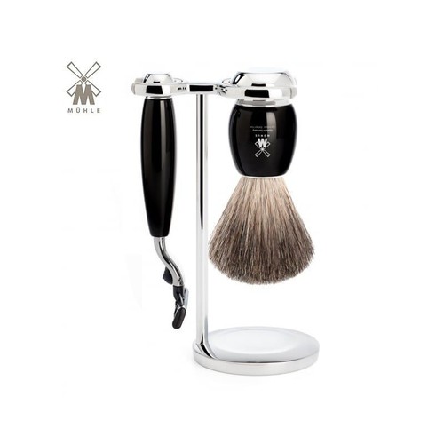 Set barba pennello rasoio - set,