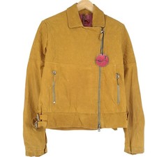 Giacca In Pelle JACOB COHEN J997 Beige Donna Taglia 40