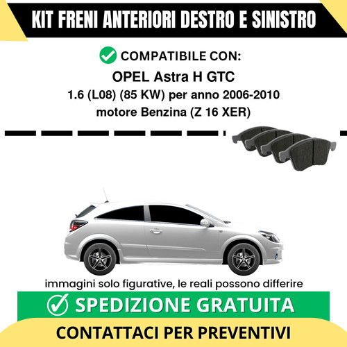 Pastiglie freno anteriori per - pastiglie,