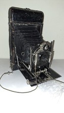 fotocamera folding a soffietto vintage da restaurare NON FUNZIONANTE