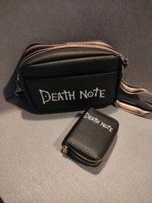 Set Borsa a tracolla o a spalla e portafoglio neri Death Note Manga Anime
