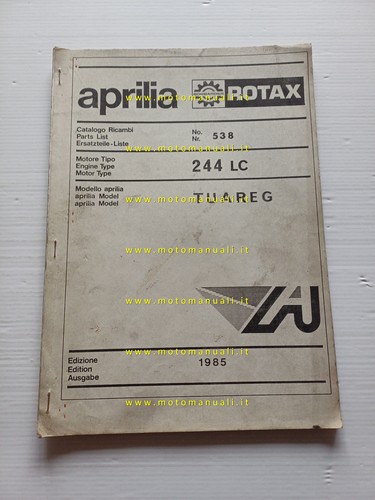 Aprilia 250 tuareg - aprilia, 1985