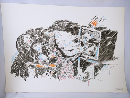 Enrico benaglia litografia a - benaglia,