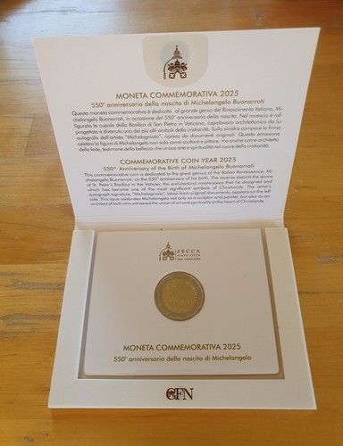 Vaticano euro 2025 - 2025, moneta