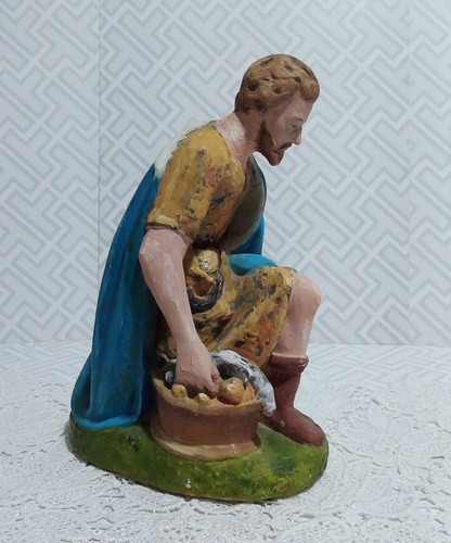 Pastore presepe terracotta - pastore, in