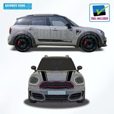 Kit Grafica per F60 Mini Countryman Strisce Laterali e Cofano Decalcomanie Adesivi