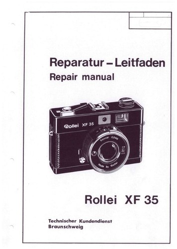 Rollei istruzioni di - xf,