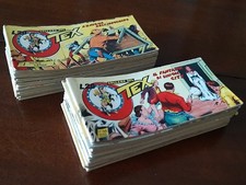 *** TEX STRISCIA SERIE VERDE  COMPLETA 1/48 *** ORIGINALE, 1953 QUASI EDICOLA !!