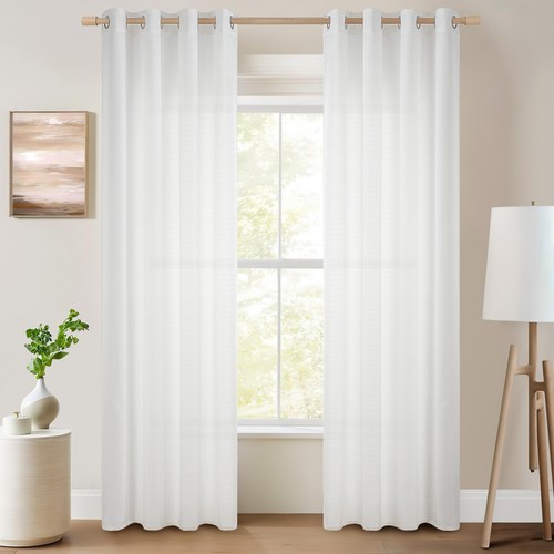 Rideaux voile lin 140x220 - lin,