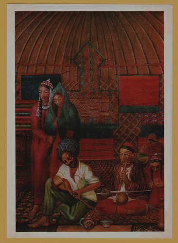 Cartolina 1975 turkmena musica - 1975,
