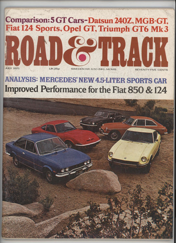 Road track july 1971 datsun - july,