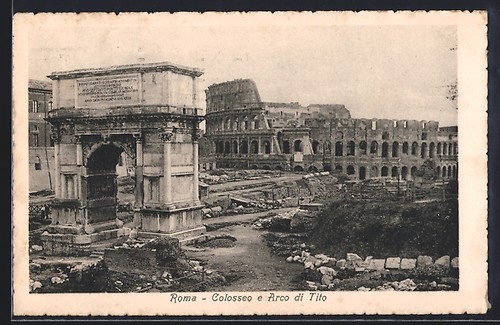 Ansichtskarte roma colosseo e - ansichtskarte,