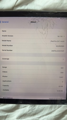 Schermo rotto usato ipad pro - ipad,