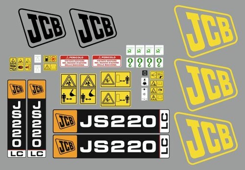 Jcb 220lc decalcomanie - 220lc,