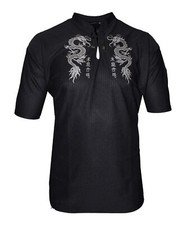 Uomo Easy Care Dragon Stampato