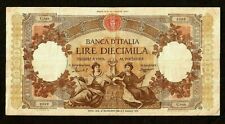 ITALIA 10000 Italia Lire 1947 / 1948 Pick-89 Rara Alta Qualità EU Euro Italiana BANCONOTA