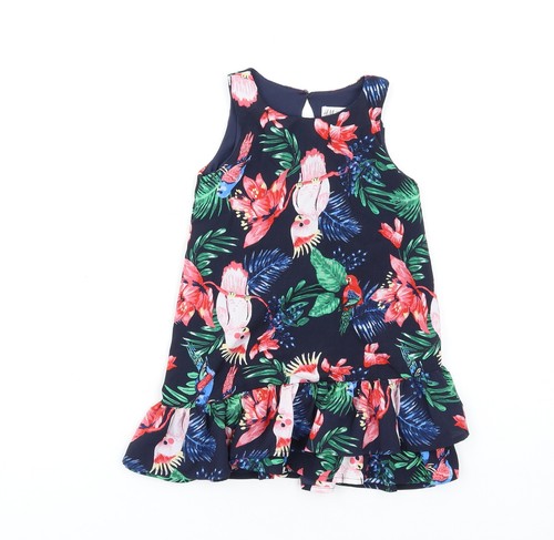 Bambina blu floreale misto - floreale,