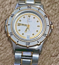 Orologio svizzero Hales Cyma Brevet funzionante uomo quarzo ETA 555 vintage scritta