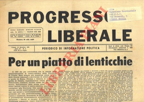 Progresso liberale perodico - liberale.,