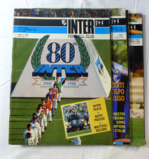 LOTTO 3 RIVISTA MENSILE FOOTBALL CLUB INTER CALCIO CALCIATORE SPORT 1988