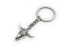 Testa Di Toro Decorata Con