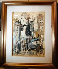 DANTI ALVARO – Paesaggio (Olio su masonite, 29,7 x 39,8)