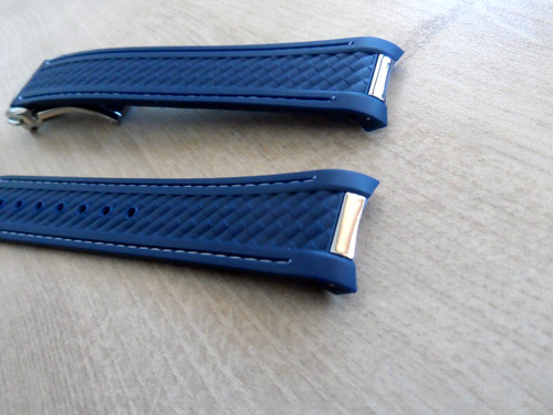 Cinturino orologio gomma blu