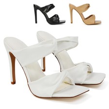 Sandali slip on da donna tacco