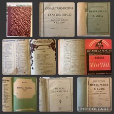 Spartito raccolta 32 canti in gregoriano Maria SS Edizioni Chenna 1950 organo