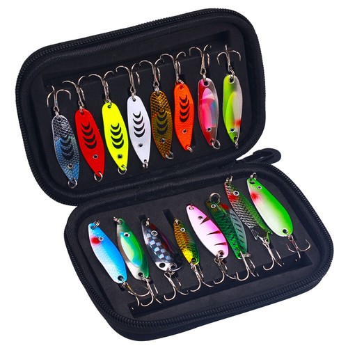 16pcs cucchiaio metallo - metallo, esche