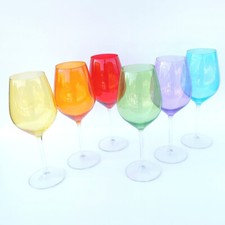 Set 6 calici Vino colorati in