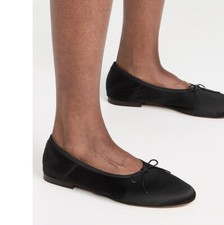 Ballerine Mansur Gavriel Dream in raso nero taglia EU41/US11