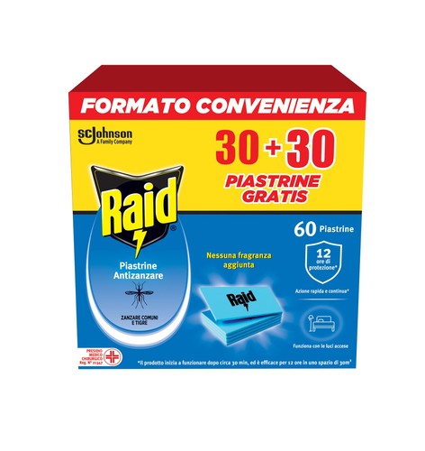 Raid piastrine antizanzare - raid,