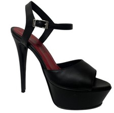 SANDALO NERO TACCO 15 CM