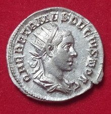 IMPERO ROMANO ERRENIO ETRUSCO 250-251 d.C. ANTONINIANO ARGENTO MONETA SPL