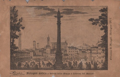 Cartolina bologna antica - cartolina,