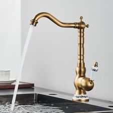 Miscelatore rubinetto cucina lavello 360° monocomando alta canna ottone antico