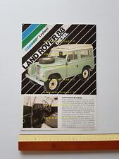 Land Rover 88 Diesel 1981 depliant pubblicitario originale