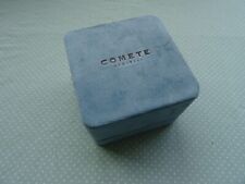 scatola orologio comete gioielli box in velluto azzurro boite bijoux jewels