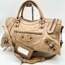 Borsa a mano BALENCIAGA The Part time 2 vie pelle marrone 168028 Y2K Editors Bag Auth