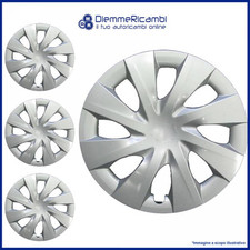 SERIE 4 BORCHIE - 4 COPRICERCHI COPPE RUOTA 15 PER TOYOTA YARIS VERSO 13->
