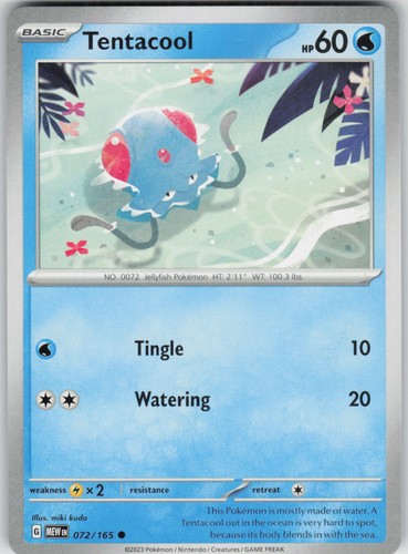 Pokemon tentacool 072 165 - 072/165, sv